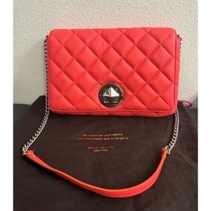 Kate Spade Coral Quilted Leather Crossbody bag